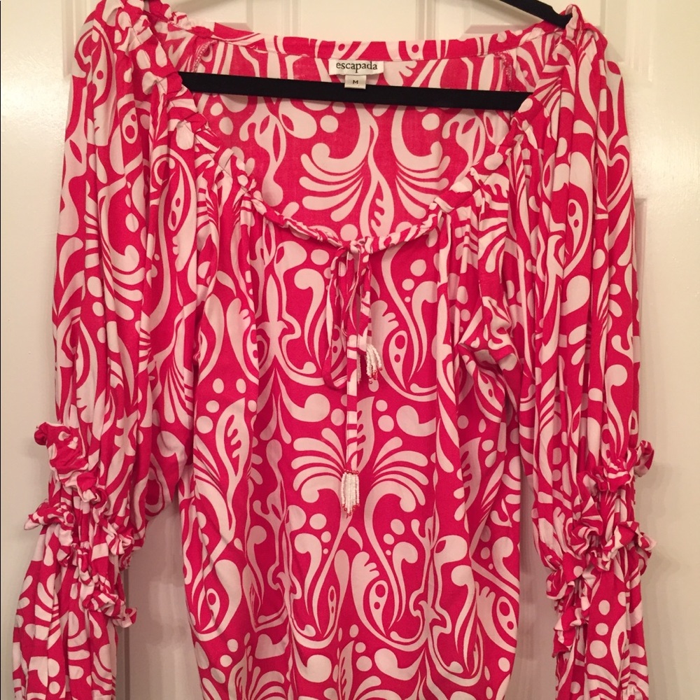 Escapada Pink/White Blouse